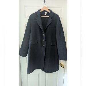 Tristan Women's Navy Wool blend Coat